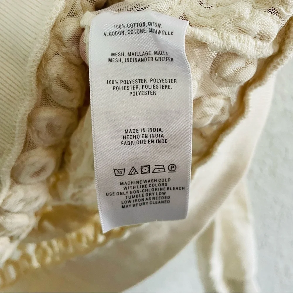 Anthropoliogie Cream Texture Pullover Top